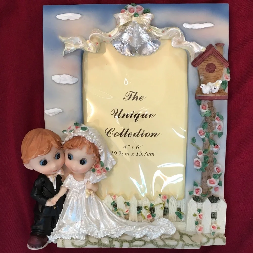 Vintage The Unique Collection Wedding Bells Photo Frame